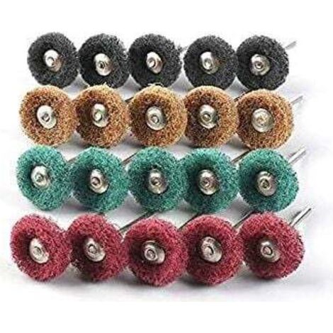 Pack of 80 polishing discs for Dremel rotary tools - 25 mm (1/4)