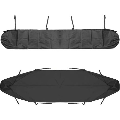Auvent DeTerrasse, De Terrasse De Rangement Housse Auvent, Protection La Neige Anti-poussiere en Imperméable(3.5m/11.48ft,Black)