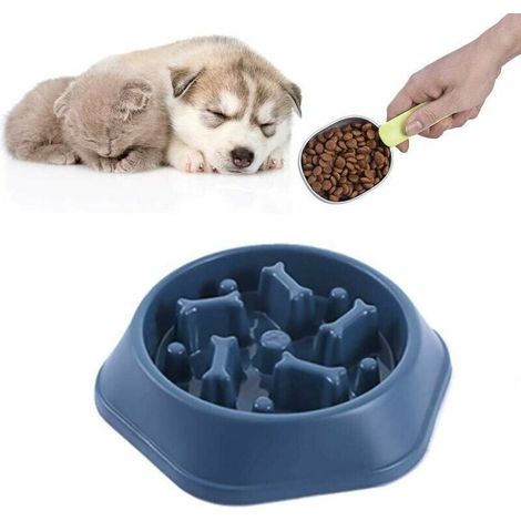 Bol pour chat interactif bol d'alimentation pour chien lent bol à digestion lente en forme de labyrinthe antidérapant (1/5)