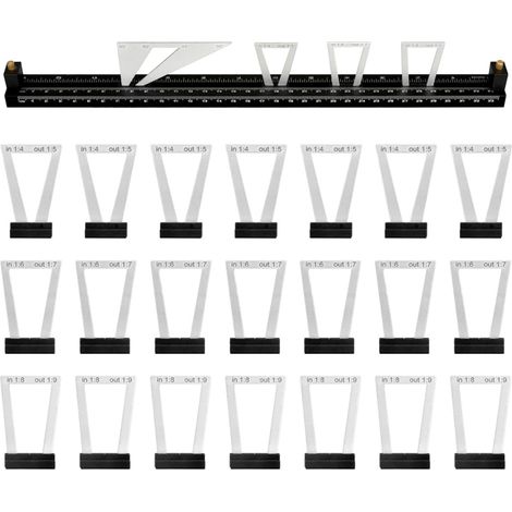 Gabarit De Marquage Pour Assemblages À Queue D' Gabarit Traçage Bois  Gabarit De Marquage À Queue D'En D'Aluminium Destiné Aux Charpentiers, Menuisiers, Adultes, Bricoleurs, Amateurs, (1/5)