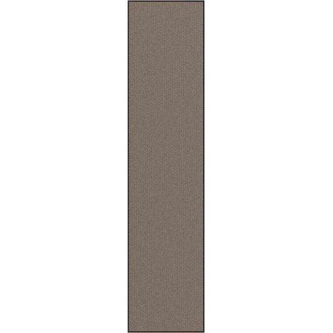 Felpudo absorbente rectangular para interior y exterior 115 x 500 cm en polipropileno marrón 020058136
