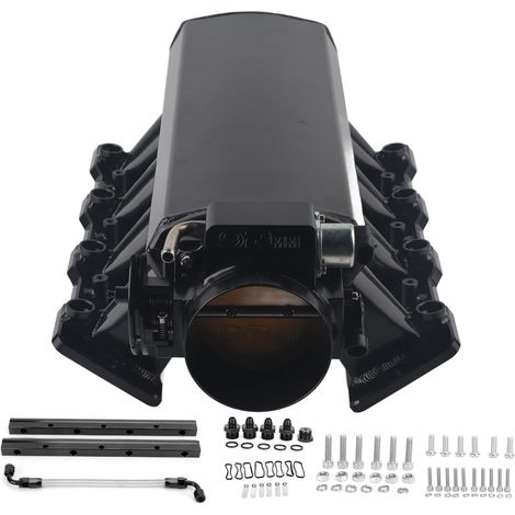 Collecteur d'admission en aluminium LS1 LS2 LS6 avec tuyau d'alimentation en carburant 5,3 L 6,0 L 5,7 L (diamètre 92 mm)