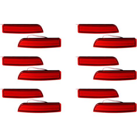 Paquete de 12 reflectores LED para el parachoques trasero de los vehículos Avensis/Alphard Mki/Rav4. (1/4)