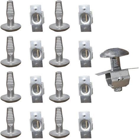 Ensemble de 10 Clips de Protection en Alliage d'Aluminium pour Sous-Plateau Moteur, Vis de Fixation de Capot, Rechangement Vis Compatible avec Peugeot Citroën 206 207 406 407 806 807 (1/3)