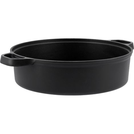 Poêle à griller profonde en fonte 28 cm - YG-20141 (1/2)