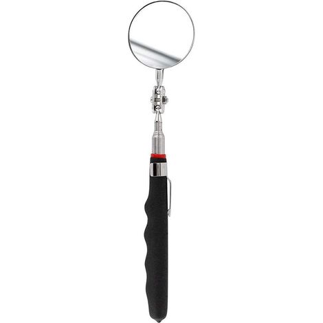 Miroir télescopique ultra plat - Extensible jusqu'à 70 cm - Double articulation à rotule - Poignée antidérapante 1000 pcs (1/4)