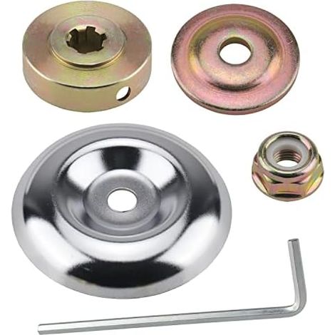 5 Pcs Kit Ecrou Tete Debroussailleuse Universelle Accessoires, Fixation écrou Lame Boîte pour Lames de Vitesse, Pieces Detachees et Tondeuses à Gazon - (1/5)