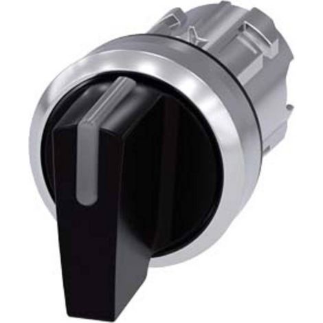 Siemens 3SU10522BM100AA0 3SU1052-2BM10-0AA0 Interruttore a levetta Leva a bandiera Nero 2 x 45 ° 1 pz. (1/3)
