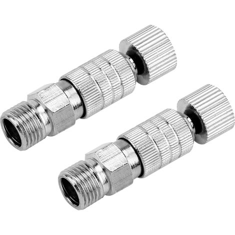 Coupleur à Déconnexion Rapide pour Aérographe Ensembles d'Aérographe 1/8 Pouce Mâle à Femelle NPT Raccord en Alliage Métallique pour Systèmes de Peinture à l'Aérographe Articles Ménagers (1/5)