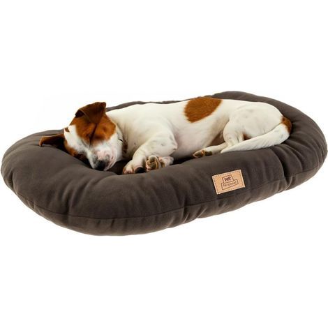 Hundekissen, weiches Mikrofleece, waschbar bei 30 Grad, Auto-Hundeboxmatte, 78 x 50 cm, Grau (1/4)