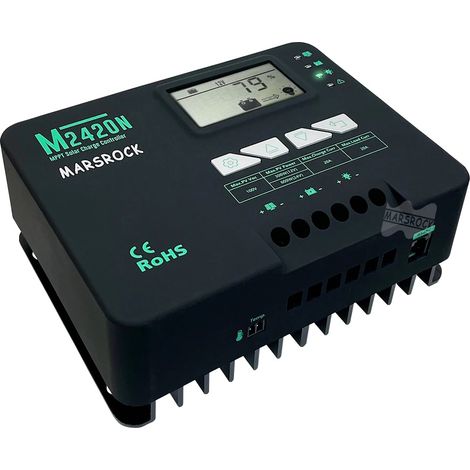 Controlador de carga solar, monitoreo Bluetooth, compatibilidad versátil, M2420N, 20A, 1224 (1/2)