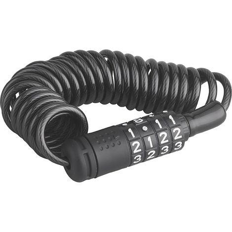 Thirard – Antivol de trottinette électrique à code 1,5m – Câble acier gainé PVC Ø4mm – Système de verrouillage à 4 chiffres – Sécurité optimale (1/4)