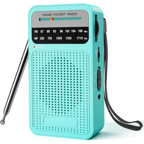 Radio transistor FM/AM avec un excellent signal, une superbe qualité sonore, format de poche et alimentée par piles. (1/5)
