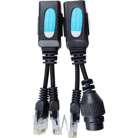 RJ45 Ethernet-Kabel-Kombinations-/Splitter-Kit RJ45 Kombinierer POE-Adapter (1 Paar)