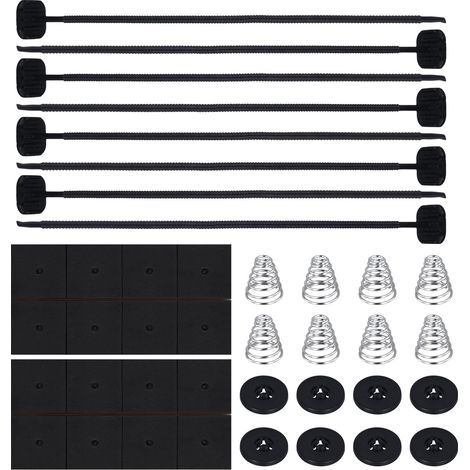 2 Ensembles 40pcs Kit de Montage de Ventilateur de Voiture, Kit de Montage de Refroidisseur de Transmission Attache Ventilateur Radiateur Accessoires pour Voiture (1/5)