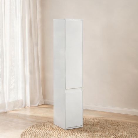 Armoire de rangement blanc en bois 30 x 28 x 152,5 cm (1/5)