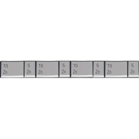 Masse adhésive jante tôle 60g – 98SILVER – Lot de 100 pcs – Acier plastifié résistant à la corrosion – Pour véhicules légers – Provac