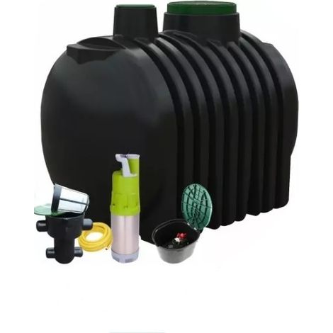 Système-Kit de stockage et de récupération d'eau de pluie à enterrer 4000L