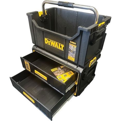 Dewalt Toughsystem 2.0 DS280 Tote Tool Box + 2 Deep Drawer Toolbox Organiser (1/5)