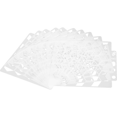 10 pochoirs mandala réutilisables pour la peinture, le dessin et le scrapbooking. (1/5)