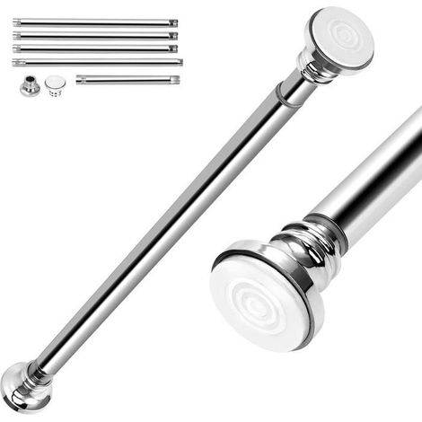 Tringle Extensible - Inox - 60 à 295 cm - Sans Perçage - Antirouille - Design Contemporain (1/5)