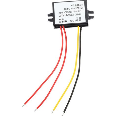 Convertisseur AC 12V/24V vers DC 5V - Module d'Alimentation Électrique (1/5)