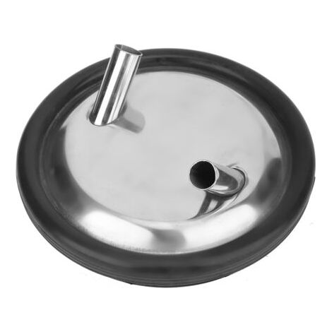 DEESSE SHOP-Yctze Couvercle de Seau à Lait en Acier Inoxydable de qualité Supérieure avec Joint pour Machines à Traire, Couvercle à Double Ouverture pour Accès Facile (1/5)