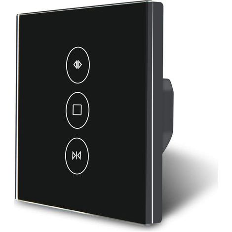 Télécommande intelligente WiFi pour rideaux et volets roulants, compatible avec Alexa Echo et Google Home. Interrupteur tactile WiFi. (1/3)