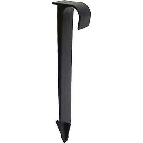 Vtizikl 100Pcs Supports De Tuyau De Tube Dn16 Type C Enjeux Au Sol Pour Tuyauterie De Tuyau Pe Raccords D'Irrigation Par Gouttières Connecteurs D'Eau De Jardin (1/4)