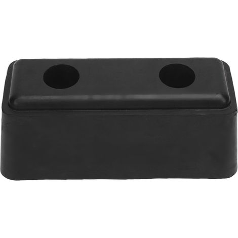 Butée de porte de rampe de remorque de camion de protection de pare-chocs de quai en caoutchouc pour la cargaison de bateau marin de RV noir (1/5)