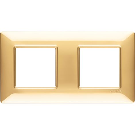 VIMAR - 14643.24 Placca 4M (2+2) int71 oro lucido