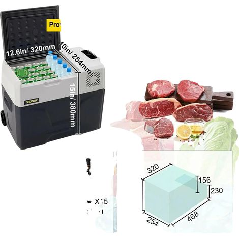 Frigorifero portatile per auto, controllabile tramite app, 40 litri (1/2)