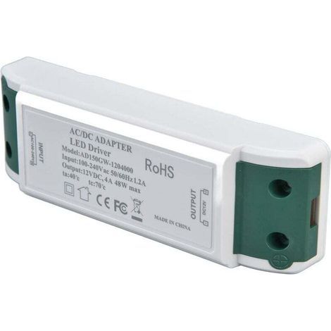 LED 48W LED Driver DC 12V 4A Adaptateur Convertisseur LED Transfo Conducteur Alimentation de tension constante (1/4)