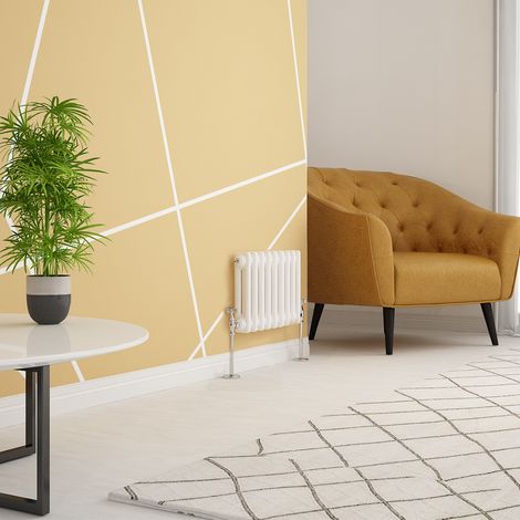 WarmeHaus Traditional Radiator White Double Panel 300x423mm (1/4)