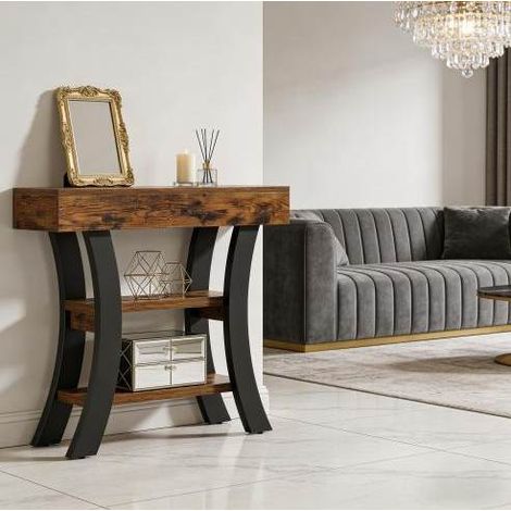 Stabiler Konsolentisch,Sofa-Eingangstisch mit Ablagefächern,Eleganter Konsolentisch (1/5)