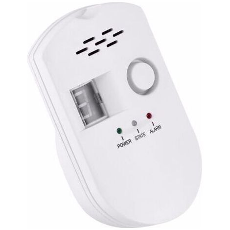 Gasdetektor, Flüssiggas-/Erdgas-/Kohlegasleckdetektor, steckbarer Sensormonitor mit akustischem Alarm und digitaler LED-Anzeige, brennbares Methan, Propan