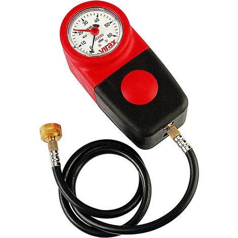 Virax – Contrôleur d'étanchéité gaz – Pression max 50 mbar – Limiteur automatique – Flexible et raccords inclus – Housse de rangement