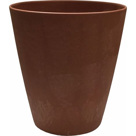 Poétic MATERIAL Blumenkübel Corten Rostbraun Ø 30,4 cm - Kunststoff