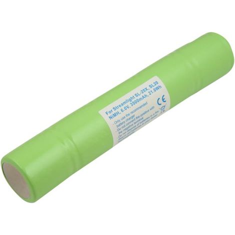 Batterie de Remplacement - AVIZAR - SL-20X - Ni-MH 6V 3500mAh - Vert - Compatible avec Streamlight (1/3)