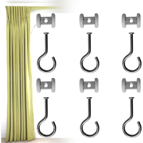 6 Pieces Sliding Door Roller, Shower Door Roller, for Furniture, Cabinet, Sliding Door, Wardrobe, Closet (1/5)