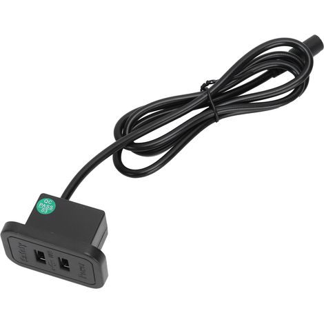 Fauteuil Relax avec Ports USB Double 5V 2A pour Canapé Bureau Chevet Meuble Noir Europe 100‑240V