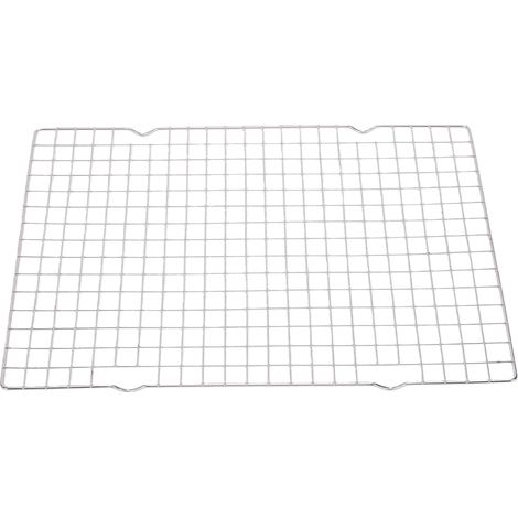 Grille de refroidissement robuste pour la cuisson, en acier inoxydable, avec pieds surélevés, pour pâtisserie, ventilation optimale, compatible lave-vaisselle, évacuation des graisses, idéale pour rôt (1/5)