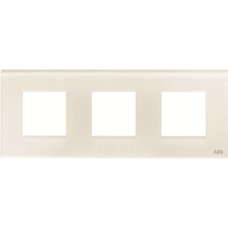 Zenit Plaque de Finition 3X2 modules Verre Blanc 2CLA227300N3002 ABB N2273CB