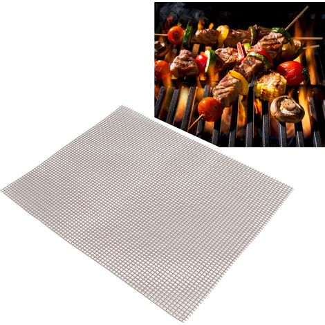Plaque de cuisson antiadhésive de qualité alimentaire, tapis de cuisson multifonctionnel pour barbecue en extérieur (marron 30x40cm) (1/5)