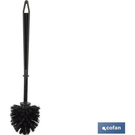 Brosse WC 36 cm en polypropylène noir