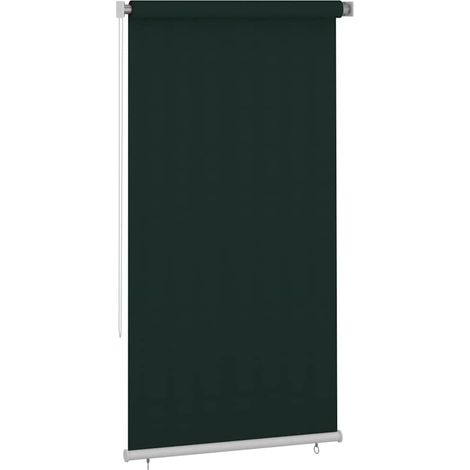 Tenda a rullo Tenda avvolgibile per Esterni 125(L)x230(A) cm Verde scuro HDPE (1/3)