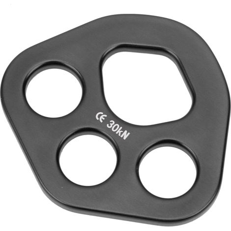Plaque de connexion 4 trous 30KN pour ancrage escalade et via ferrata (1/5)