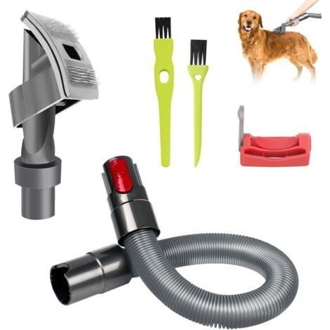 Hundebürste für Dyson V15, V12, V11, V10, V8 und V7, inklusive Verlängerungsschlauch, Adapter und Auslösesperre, geeignet für Katzen- und Hundehaare, auch bei langem und mittellangem Fell. (1/4)