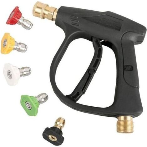 Pistolet Pulvérisateur Haute Pression - 4350 PSI avec 5 Buses, Connexion Rapide, Pour Nettoyeur Karcher et Autres Séries (1/4)