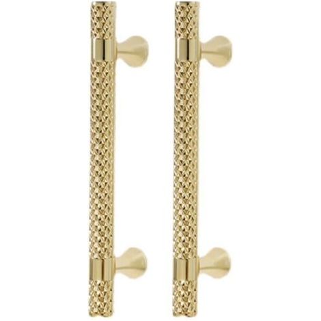 Poignée de meuble dorée, espacement des trous de 192 mm, poignée de cuisine en alliage de zinc, poignée d'armoire de chambre à coucher, 2 pièces
